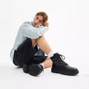 Coach Outlet Combat Boot With Signature Jacquard