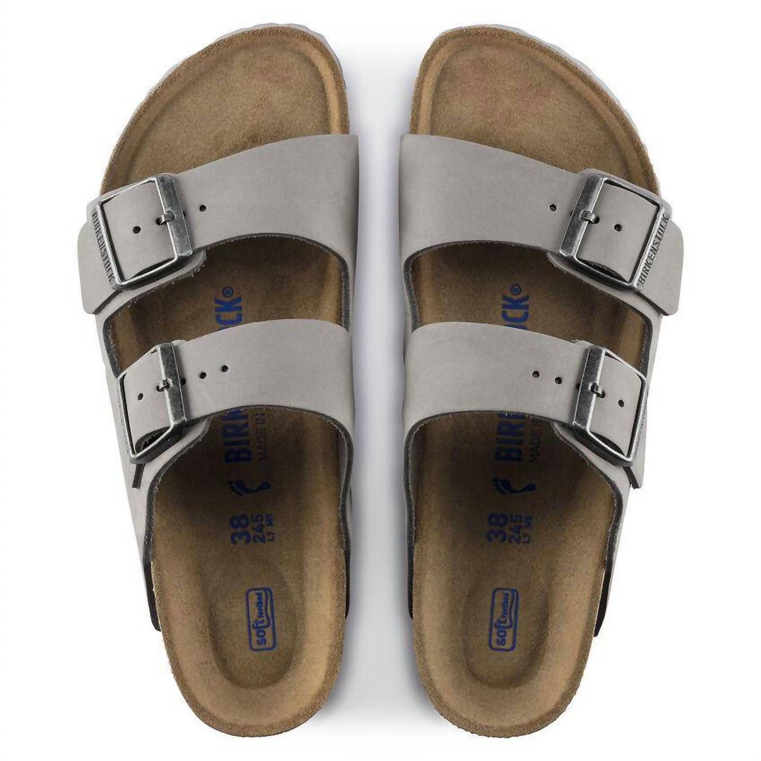 Women's Arizona Soft Footbed Sandal In Dove Gray