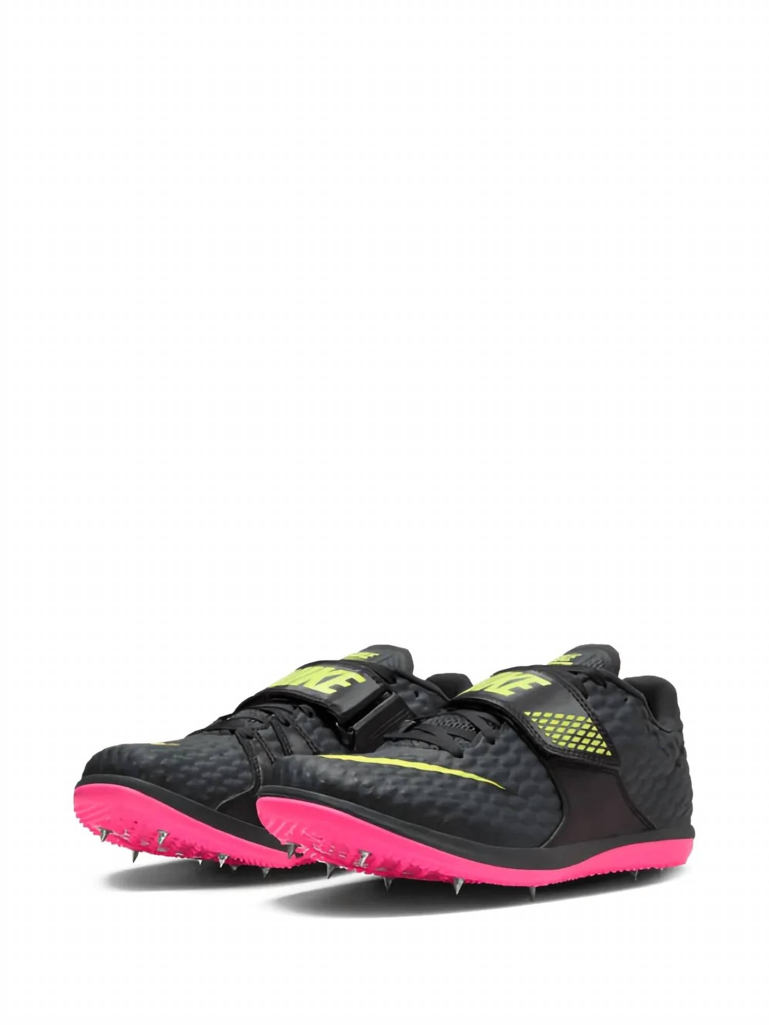 Unisex High Jump Elite Running Shoes In Anthracite/fierce Pink-Black
