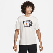 Men's Nike Max90 Basketball T-Shirt Summit White Graphic Print Cotton DSG154