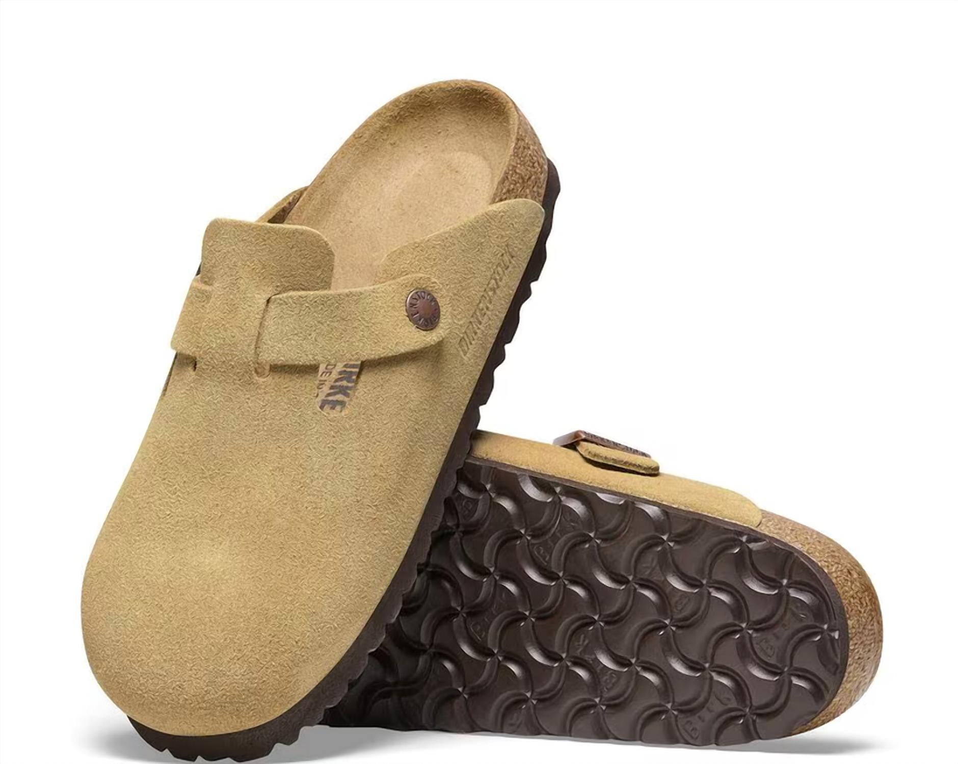Women's Boston Regular Footbed Clog In Latte Cream