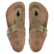 Women's Gizeh Big Buckle Textile Sandals In Khaki