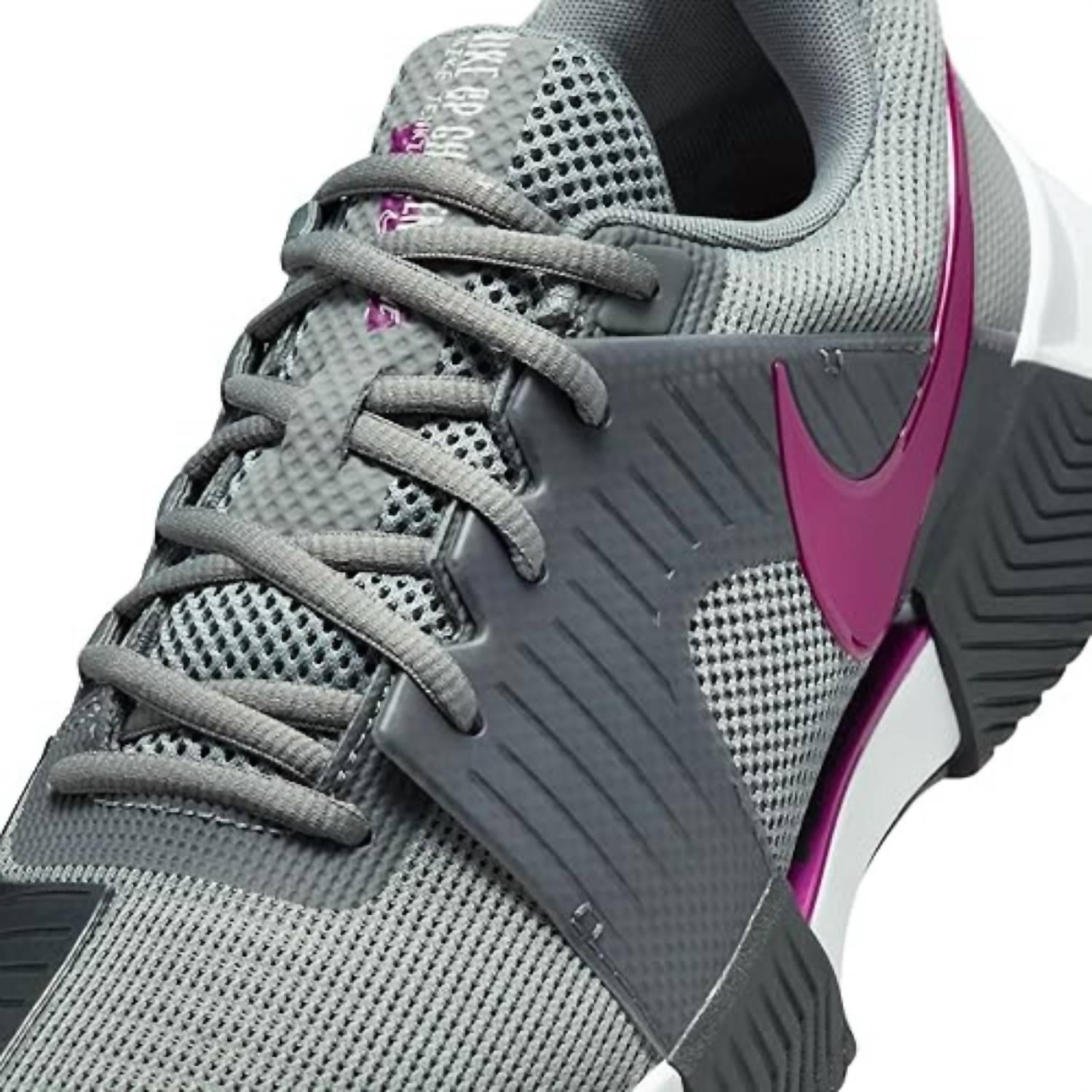 Men's Zoom Gp Challenge 1 Hc Tennis Shoe In Smoke Grey/sangria