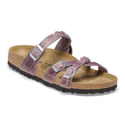 Women's Franca Braided Oiled Leather Sandals In Lavender