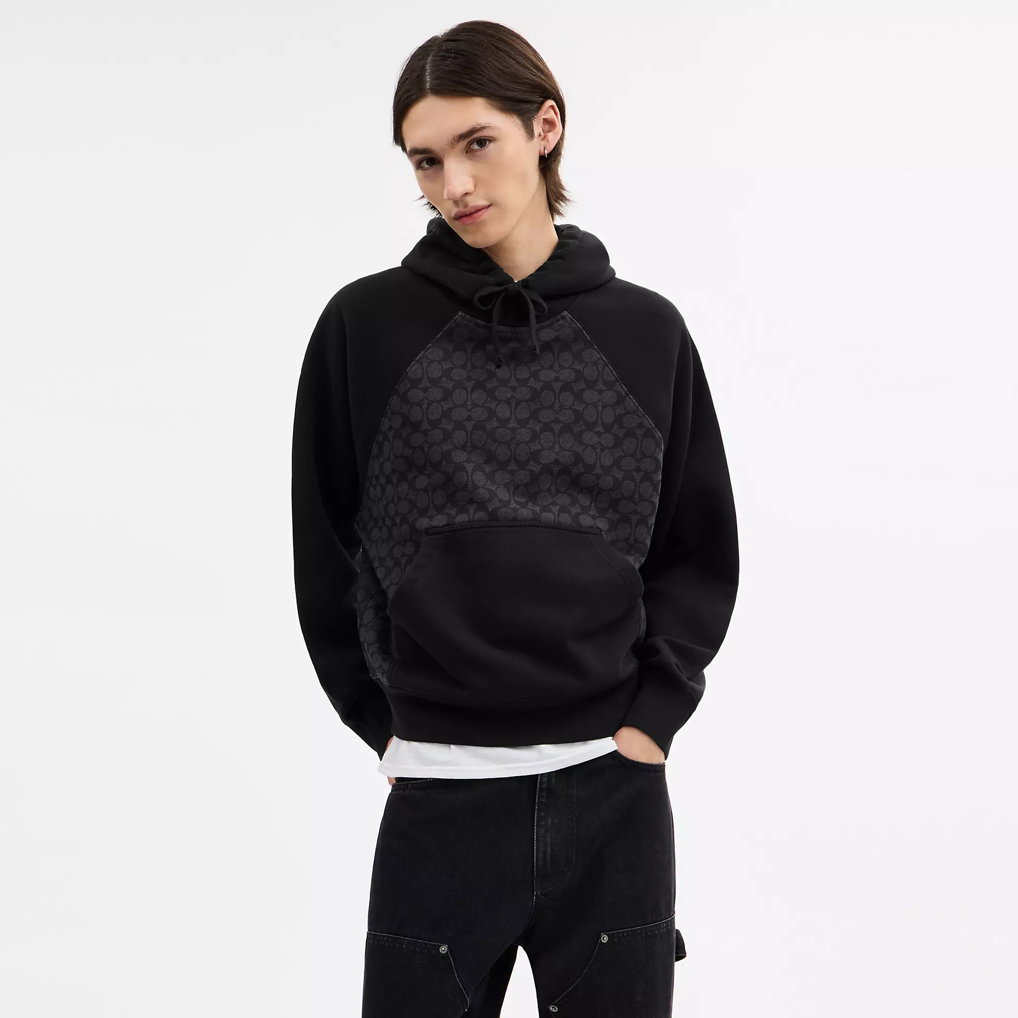 Coach Outlet Signature Hoodie In Organic Cotton