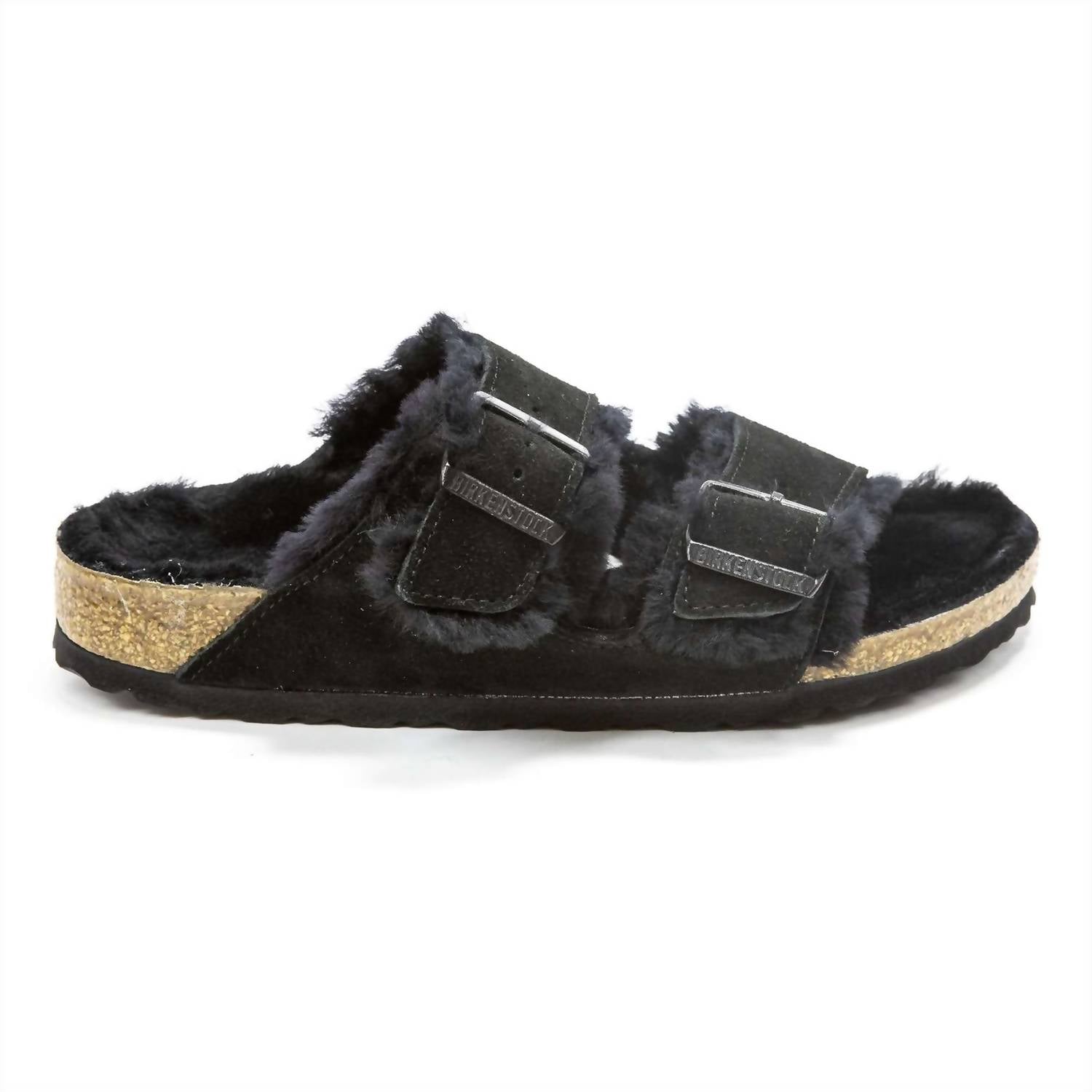 Women's Arizona Shearling Sandals In Black