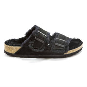Women's Arizona Shearling Sandals In Black