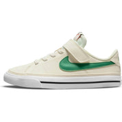 Kid'S Court Legacy Sneaker in White/Green