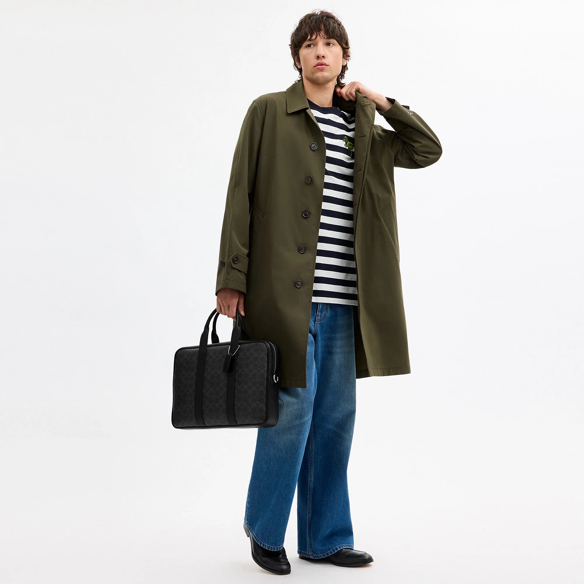 Coach Outlet Austin Brief In Signature Canvas