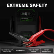 Lokithor J10000HD Big Dog 3-in-1 Truck Jump Starter 12v / 24v + USB Power Bank + LED Torch