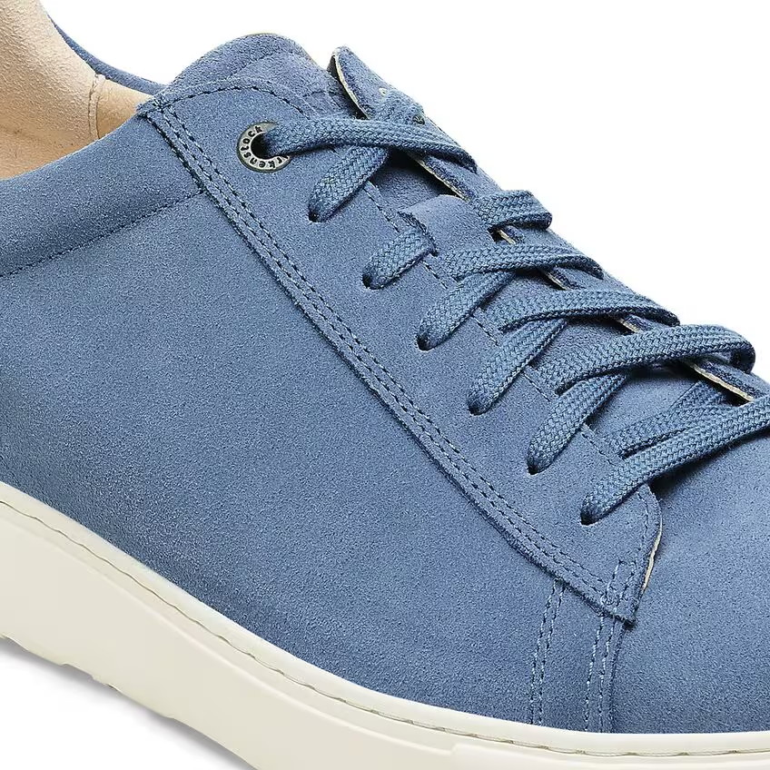 Women's Birkenstock Bend 1027295 Sneakers 9-9.5 Elemental Blue Suede Shoes FZP185 (Blue,9-9.5)