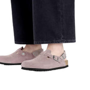 Women's Birkenstock Tokio II Suede Faded Purple 1028354