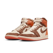 Women's Nike Air Jordan 1 High FQ2941-200 6.5 Brown Nubuck Leather Shoes GBNC301
