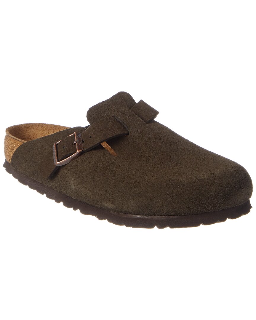 Birkenstock Boston Soft Footbed Suede Leather Clog