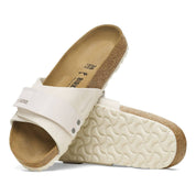 Unisex Oita Modern Suede Sandal In Antique White