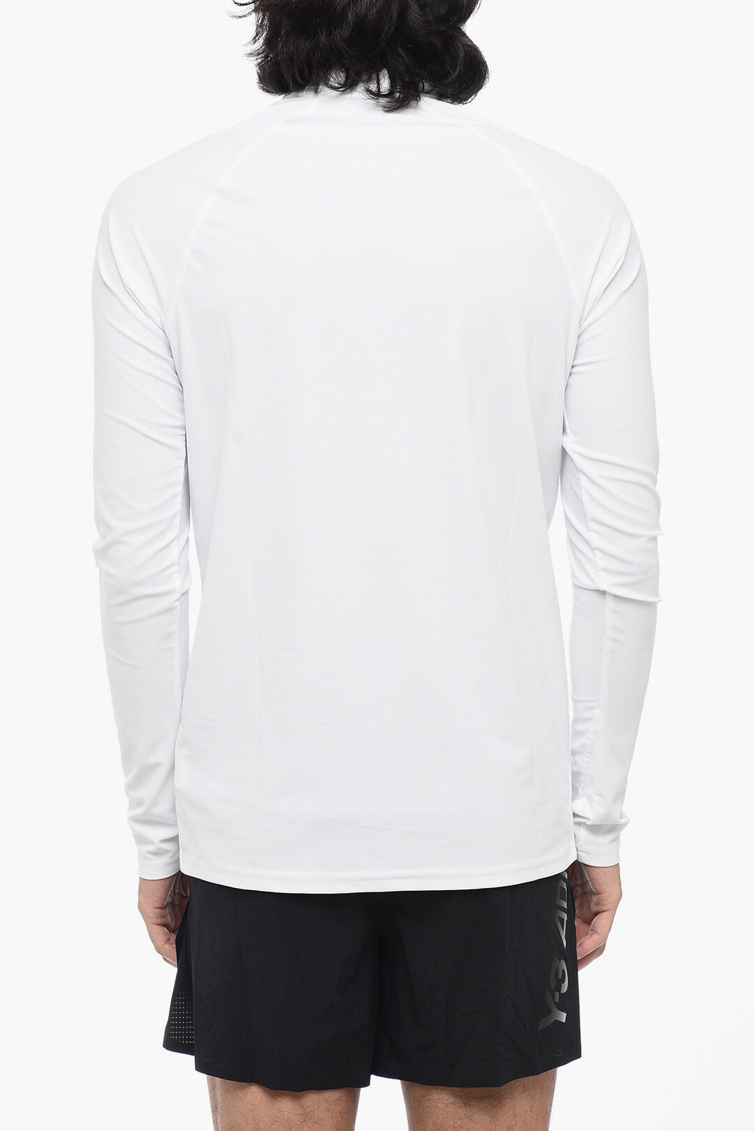 SWIM Long-Sleeve Solid-Color Dri-Fit T-Shirt with Contrast Logo