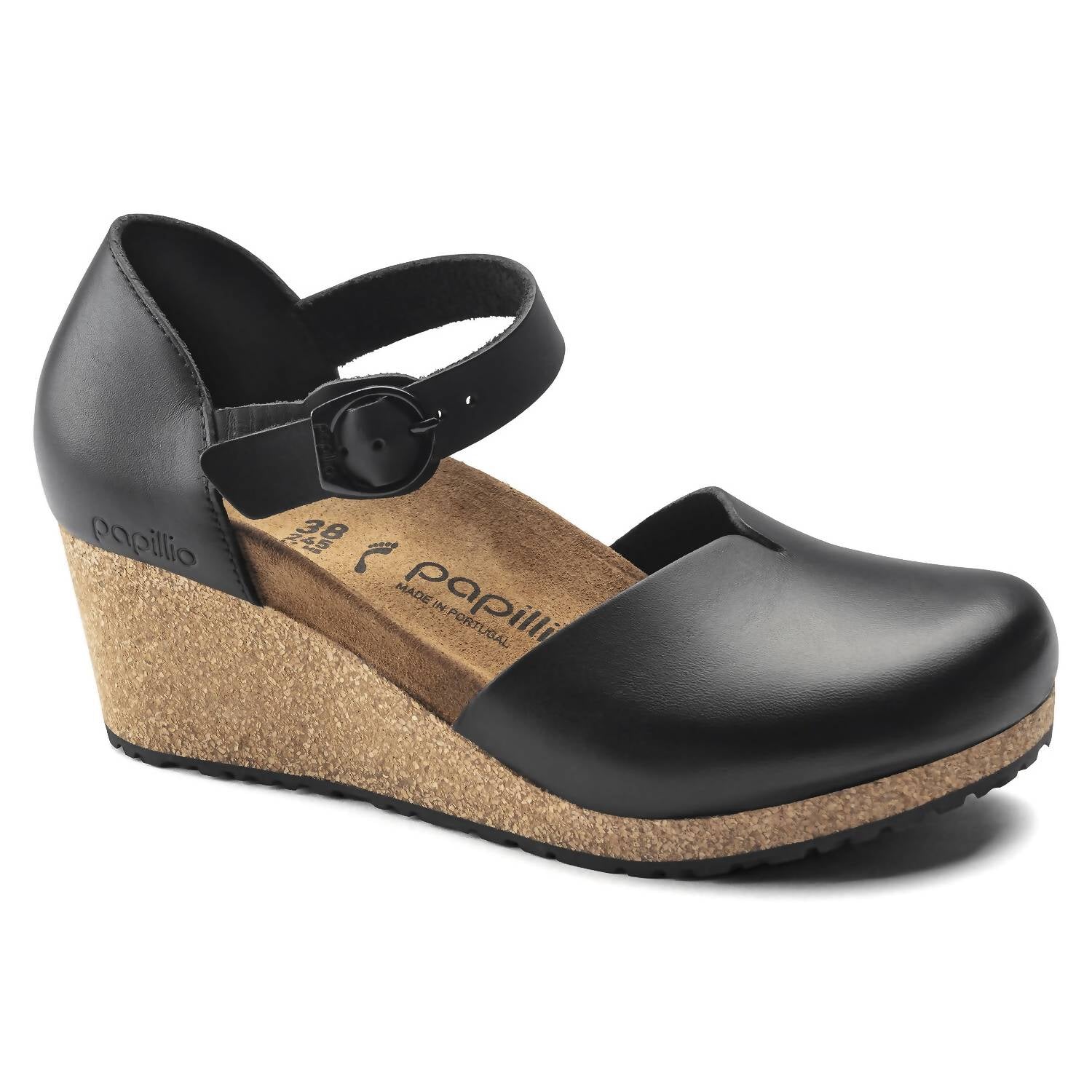 Women's Mary Leather Sandal In Black
