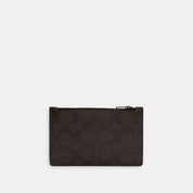 Coach Outlet Zip Card Case In Signature