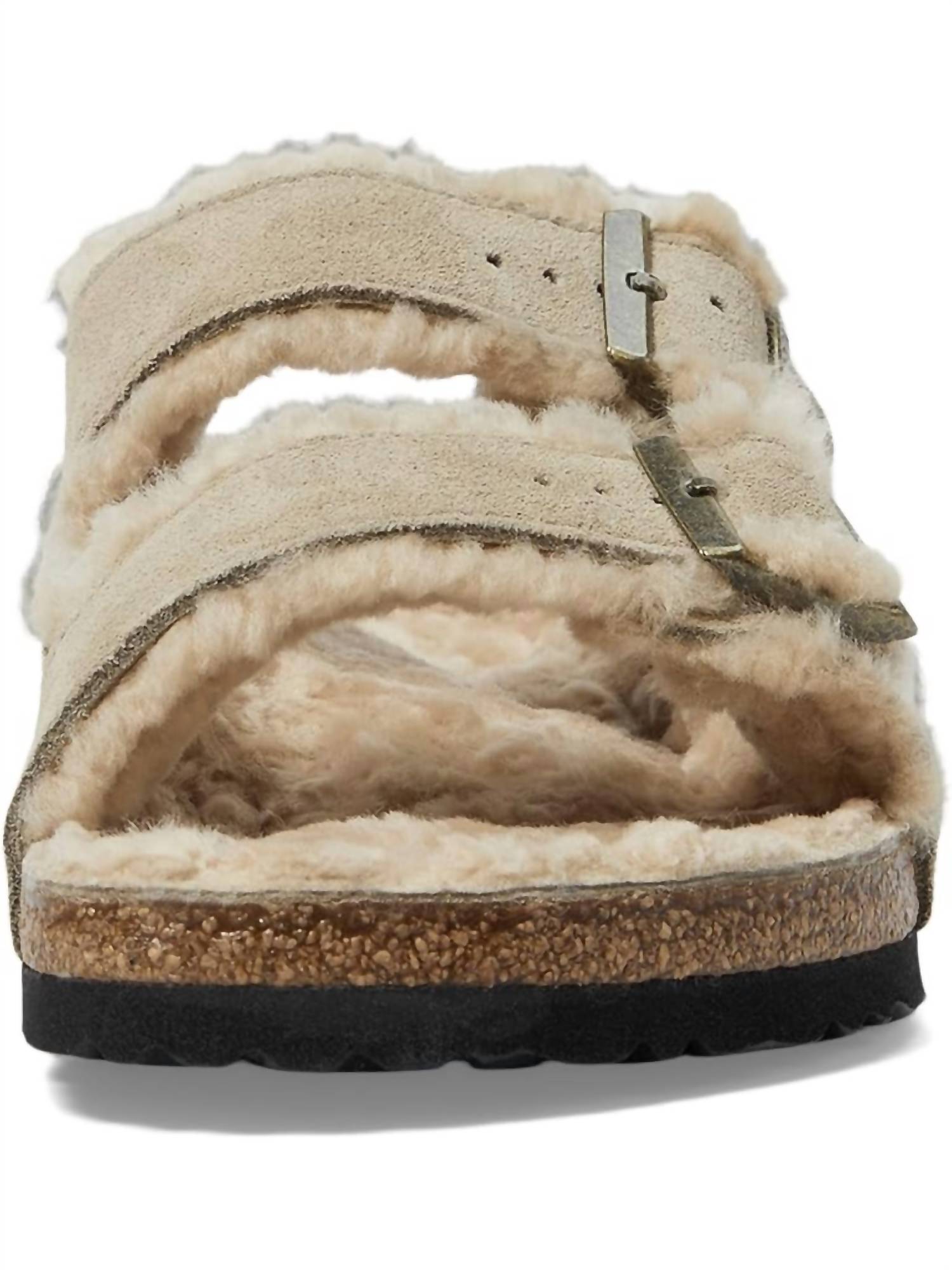 Women Arizona Shearling Sandal In Taupe
