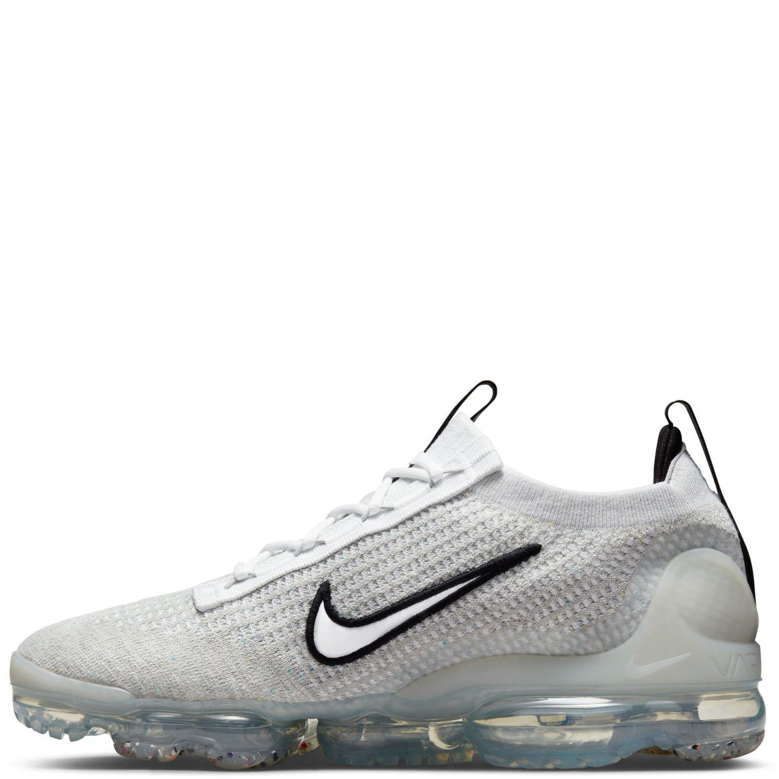 Men's Nike Air VaporMax 2021 FK DH4084-100 White Metallic Silver Running Shoes