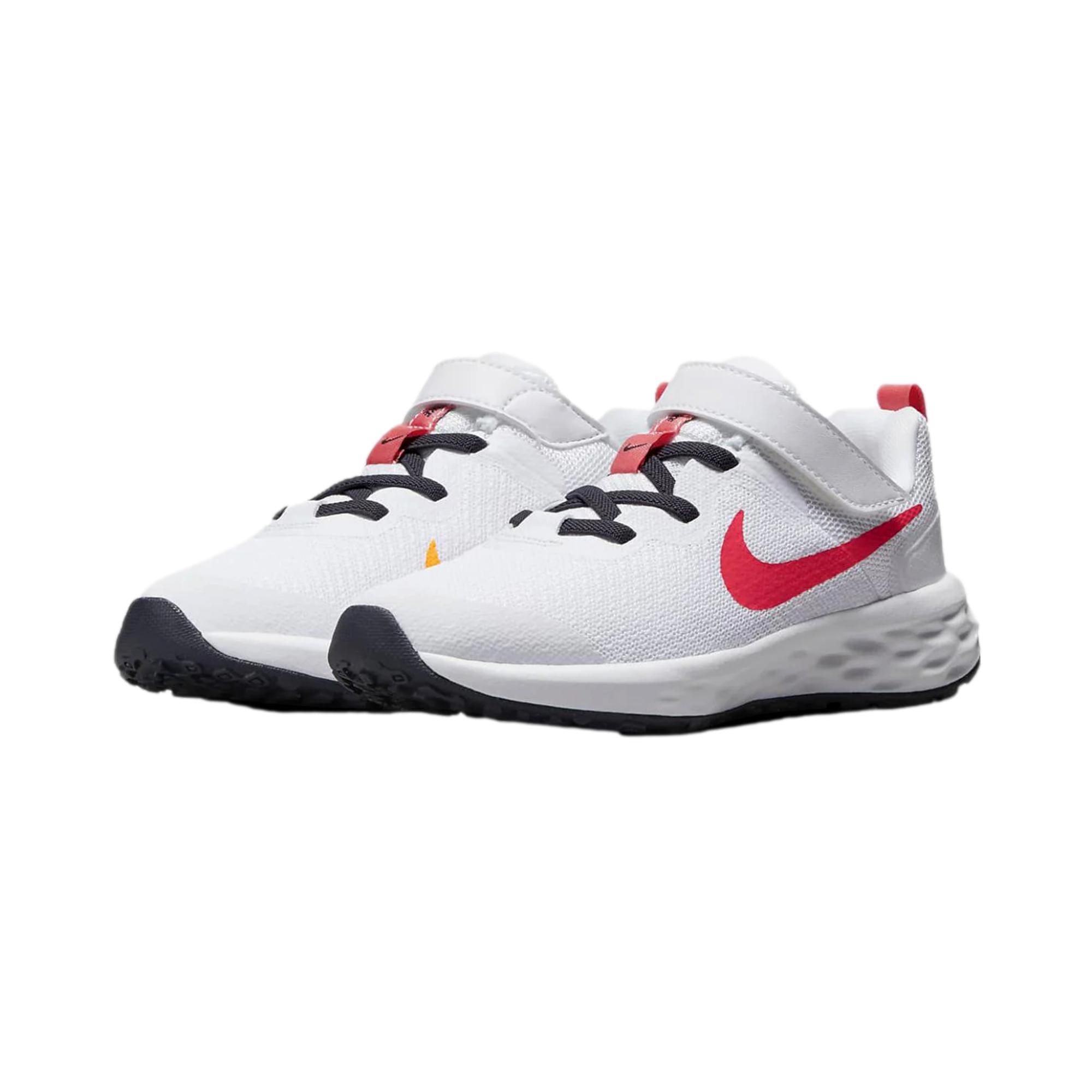 Pre-School Nike Revolution 6 NN PSV White/Gridiron/Laser Orange/Sea Coral DD1095-101