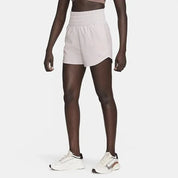 Women's Nike One Shorts Purple Dri-Fit Brief-Lined Ultra High-Waisted KFC141