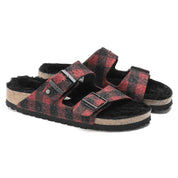 Men's Arizona Rivet Flip-Flops In Plaid Red