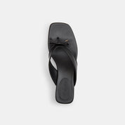 Coach Outlet Bow Thong Kitten Heel