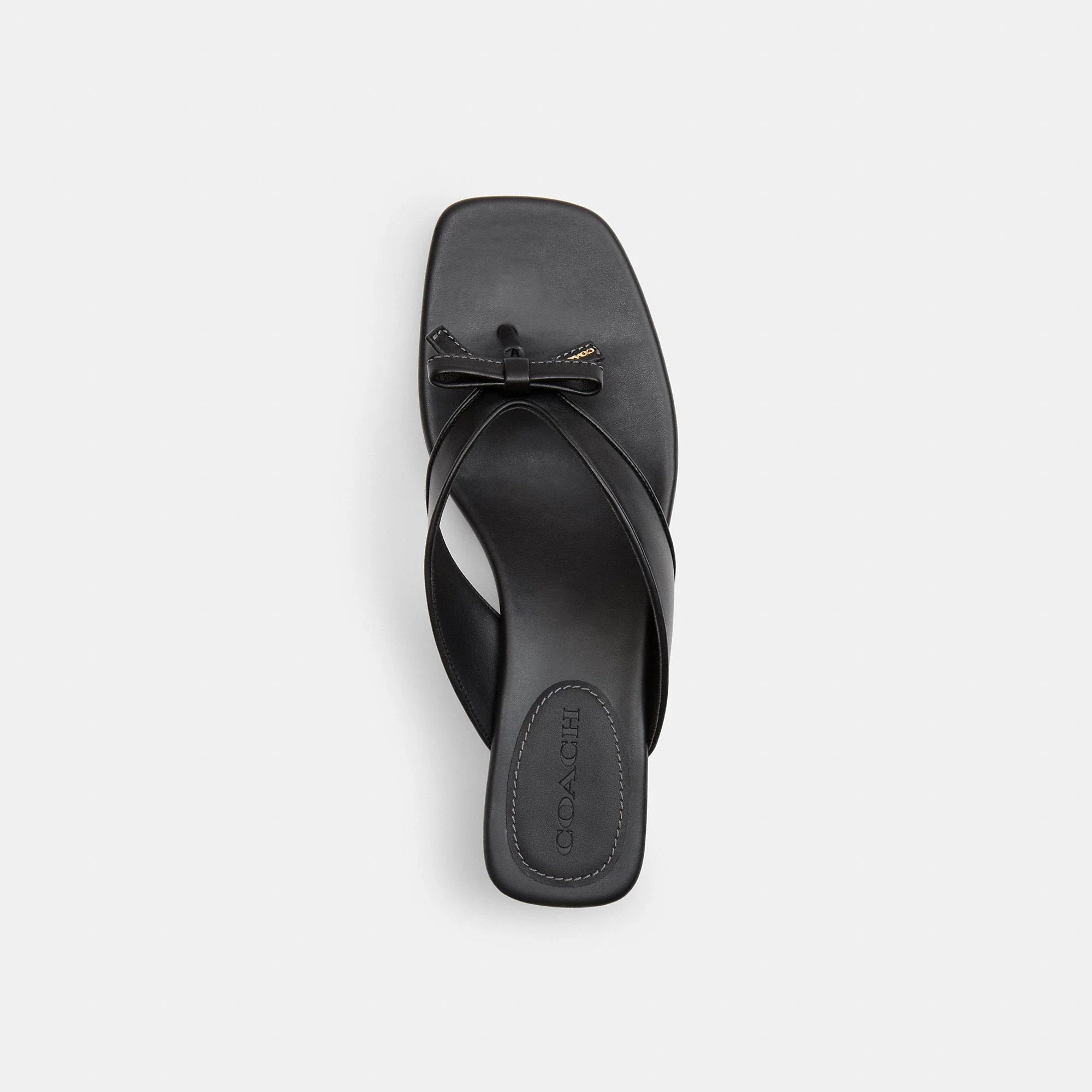 Coach Outlet Bow Thong Kitten Heel