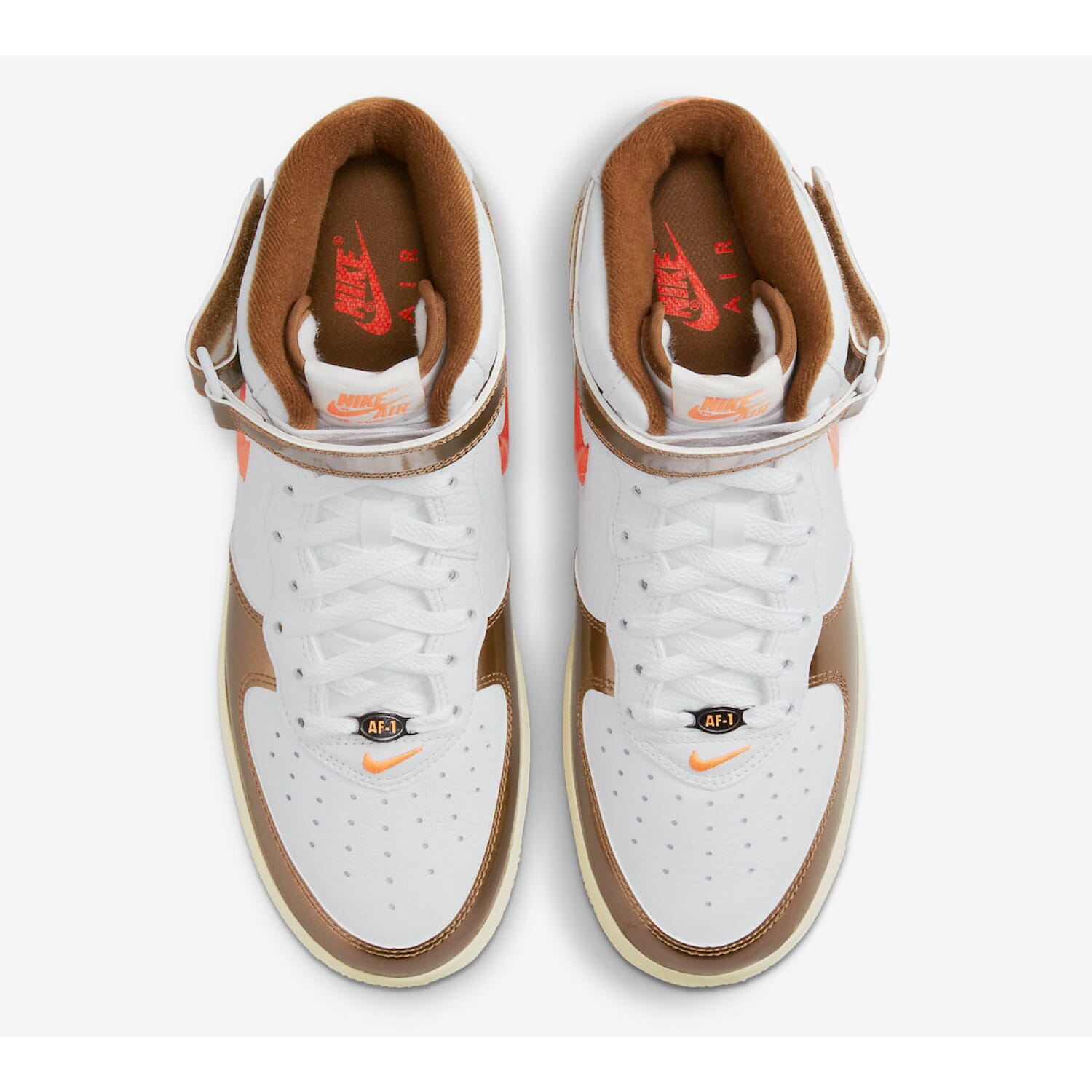 Men's Nike Air Force 1 Mid QS White/Total Orange-Ale Brown DH5623-100