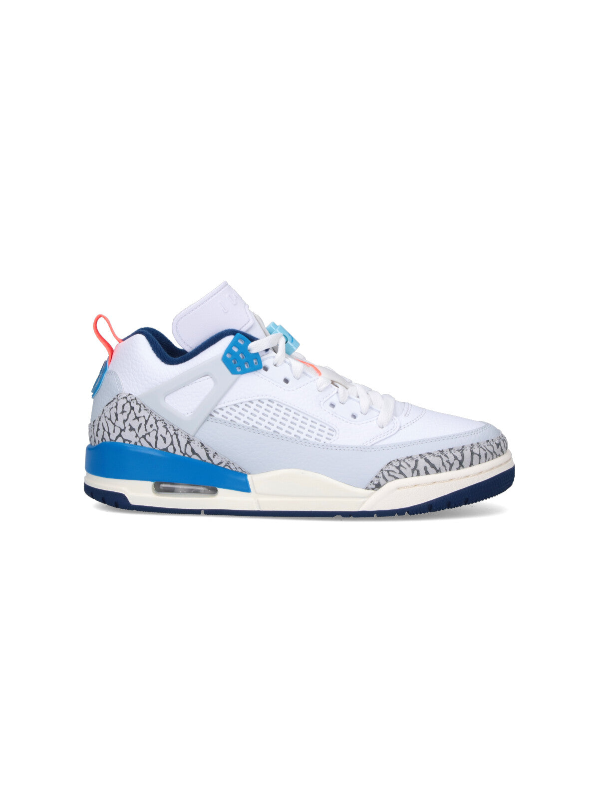 "Jordan Spizike Low" Sneakers, In White Leather