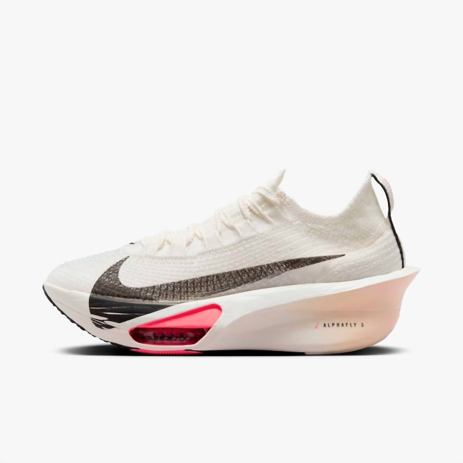 Women's Alphafly Next 3 Shoe In Sail/black/crimson Tint