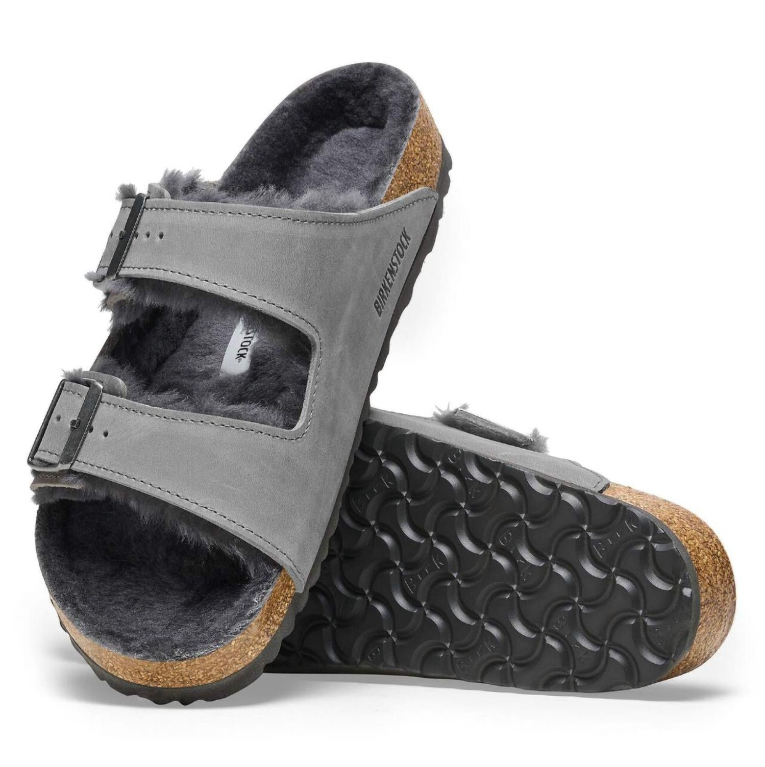 Women's Arizona Shearling Sandal In Iron
