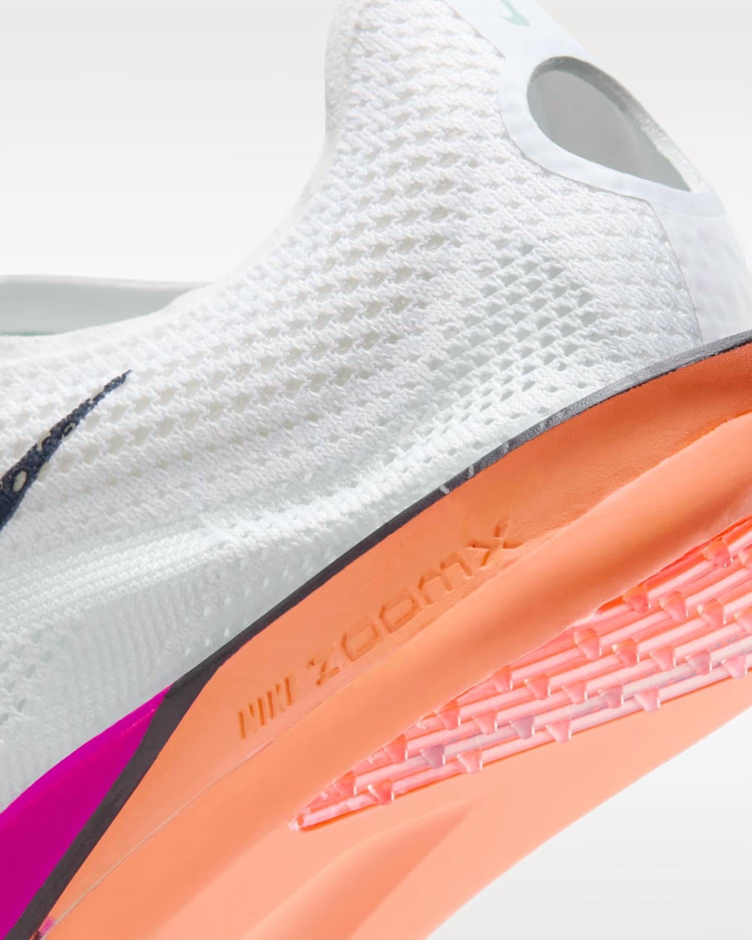 Men's Dragonfly 2 Elite Track & Field Distance Spikes Shoes In White/hyper Violet/bright Crimson/obsidian