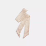Coach Outlet Signature Print Silk Skinny Scarf