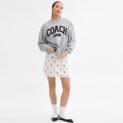 Coach Outlet Sporty Signature Boyfriend Crewneck Sweatshirt