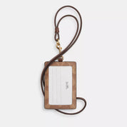 Coach Outlet Id Lanyard In Signaure Canvas
