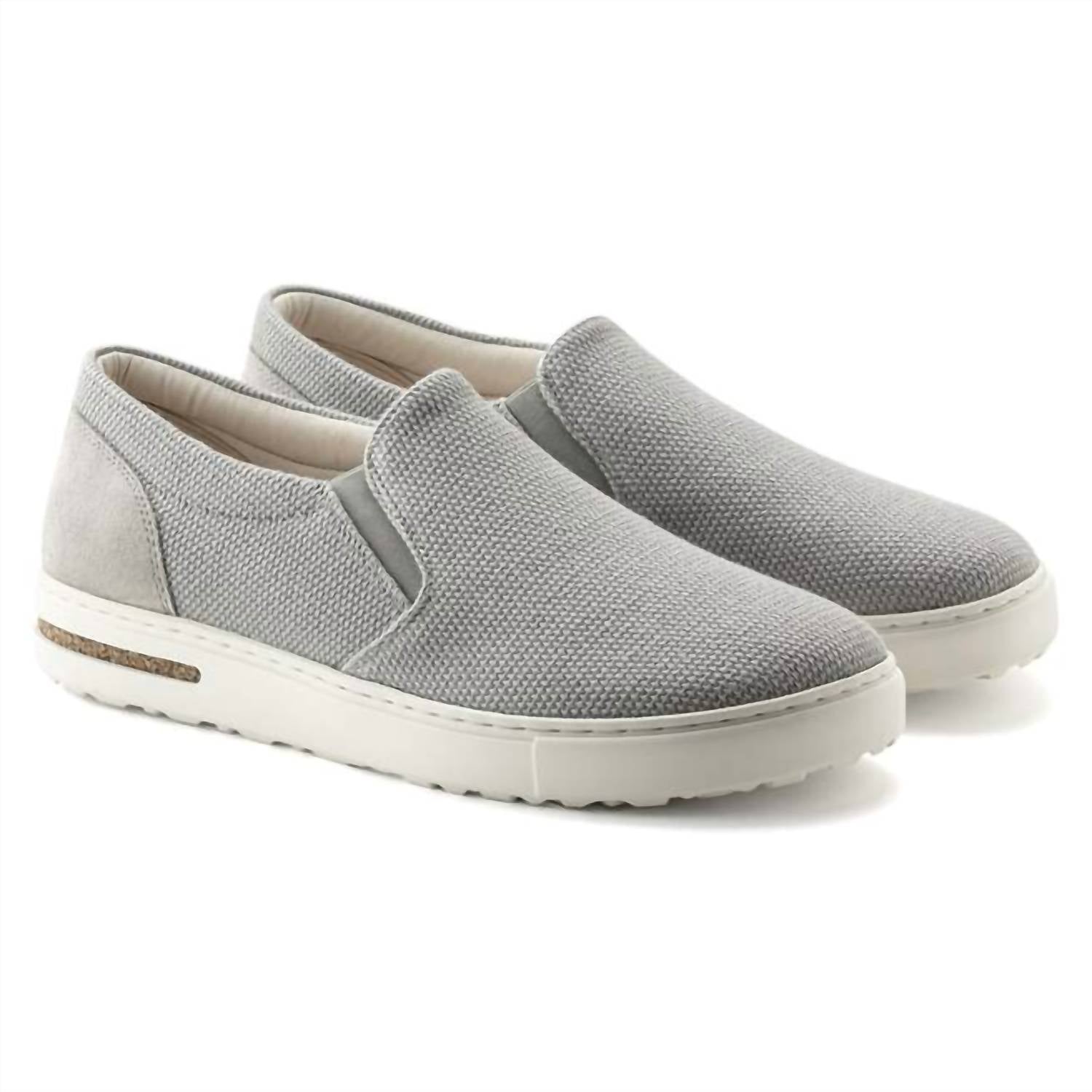 Men's Oswego Canvas Suede Slip On In Whale Gray