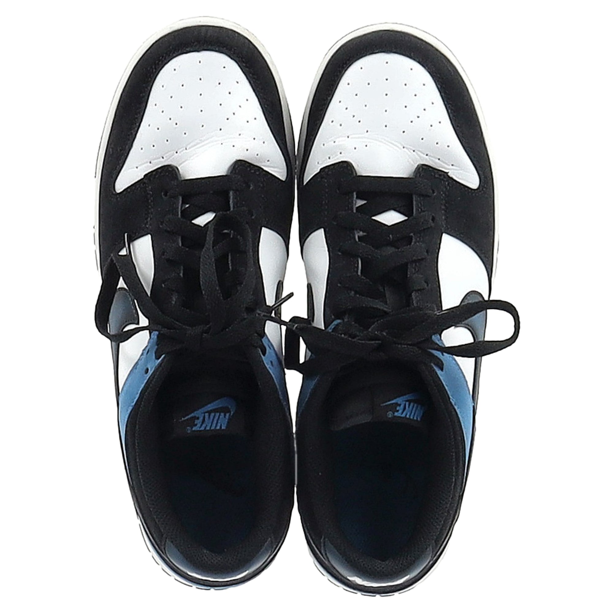 Nike Dunk Low-Top Sneakers in Industrial Blue Leather