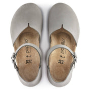 Women's Mary Ring-Buckle Narrow Sandal In Dove Gray
