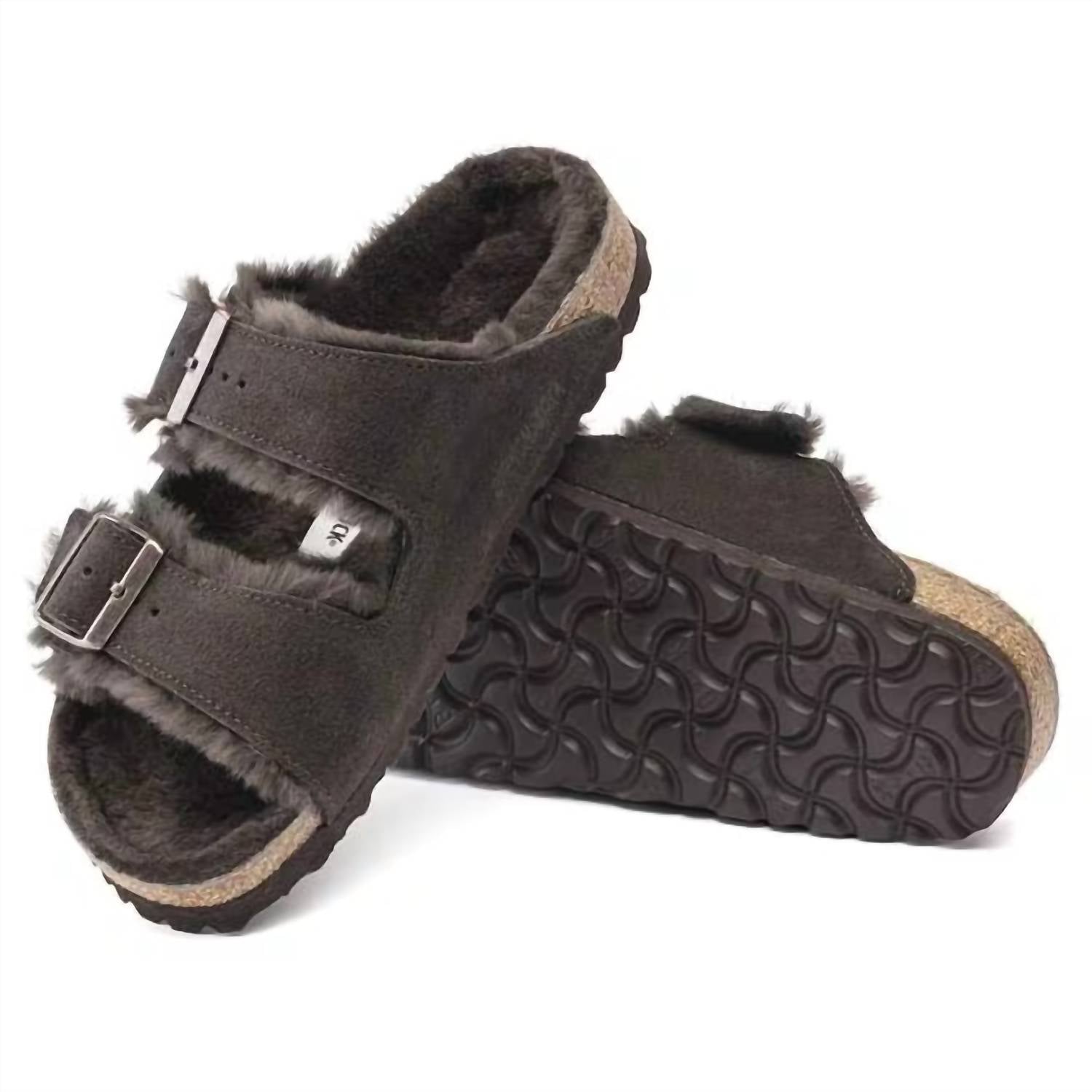 Men's Arizona Shearling Sandal In Mocha