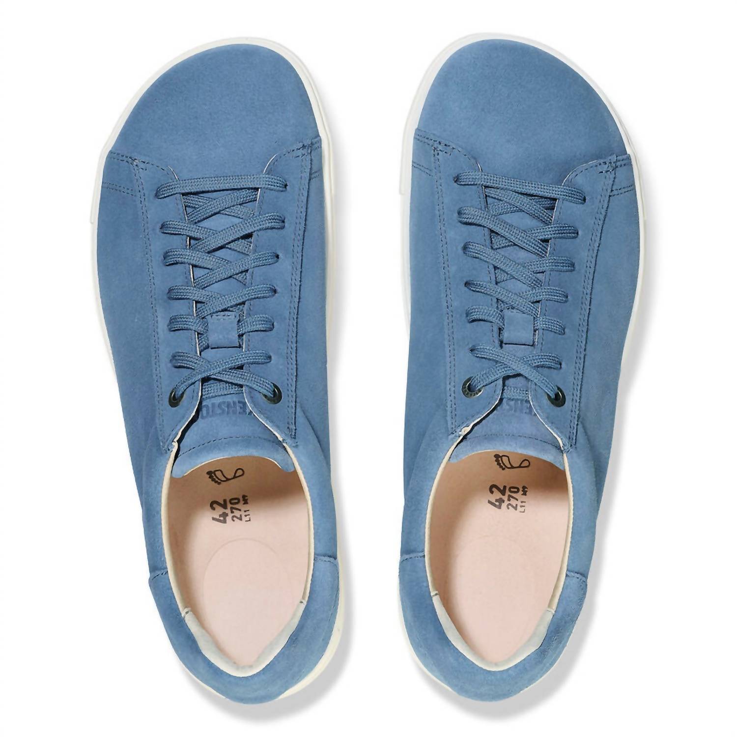 Women's Bend Low Suede Leather Shoes In Elemental Blue