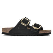 Women's Arizona Big Buckle Nubuck Leather Sandal In Black
