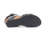 Women's Lola Wedge Ankle Strap In Black