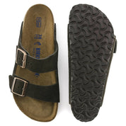 Women's Arizona Soft Footbed Sandal In Mocha Suede