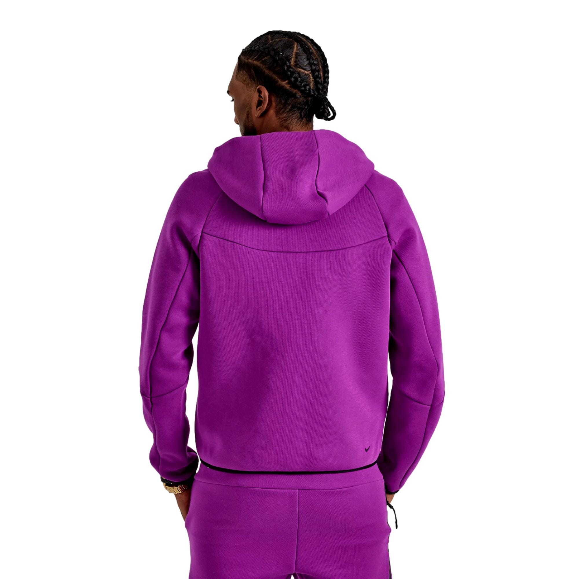 Men's Nike Tech Fleece Windrunner Full-Zip Hoodie Purple/Black HV0949-505