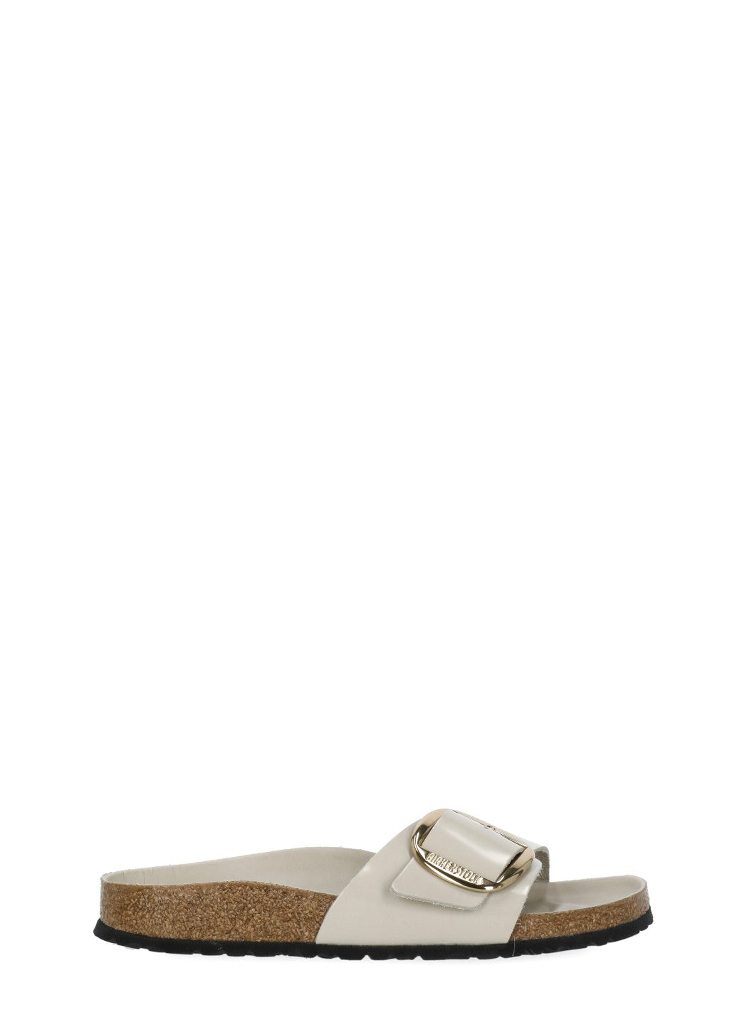 Ivory Madrid Big Buckle Leather Sandals