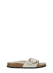 Ivory Madrid Big Buckle Leather Sandals