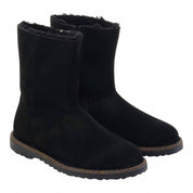 Women's Uppsala Zip Shearling Boot In Black