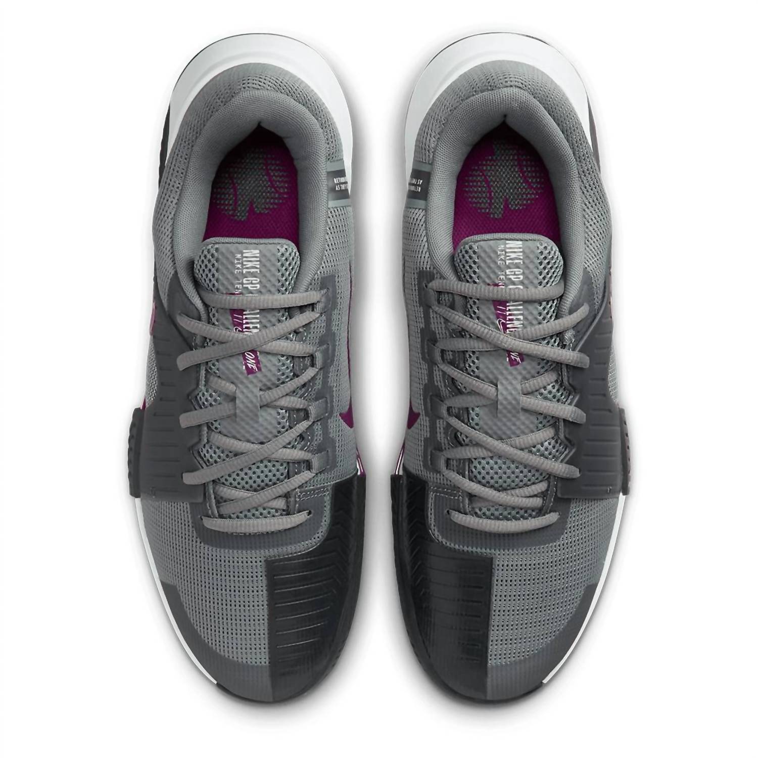 Men's Zoom Gp Challenge 1 Shoes In Smoke Grey/sangria